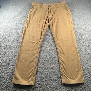 Outerknown Men's S.E.A. Pants Khaki 30 Organic‎ Cotton Stretch Chino